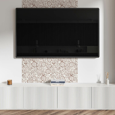 Pvc wall panel square Tree bark motif