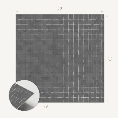 Pvc wall panel square Modern lines in an abstract edition