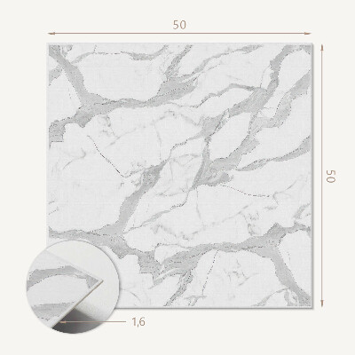 Wall panel square Marble weaves in a modern style
