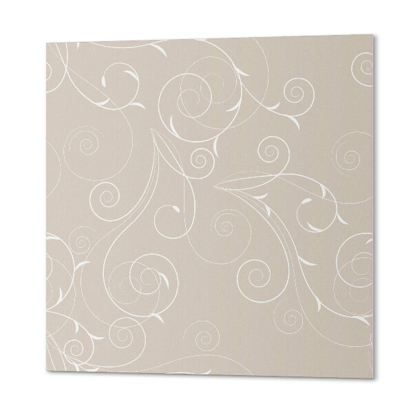 Pvc wall panel square Fragile spirals surrounded by leaves