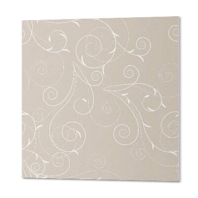 Pvc wall panel square Fragile spirals surrounded by leaves
