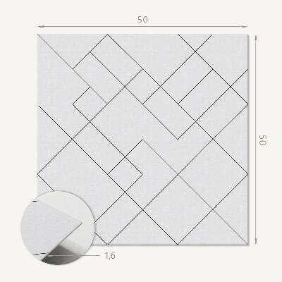 Wall paneling Abstract line forms