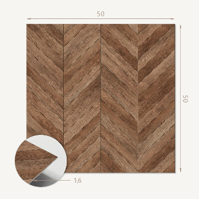 Wall paneling Stylish herringbone pattern