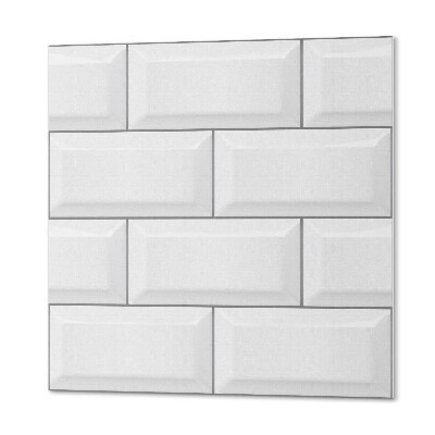 Wall paneling Brick motif in minimalist design