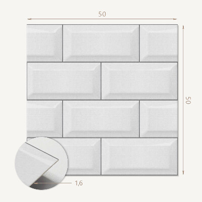 Wall paneling Brick motif in minimalist design