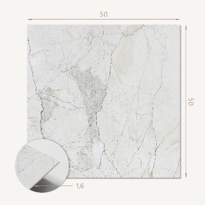 Pvc wall panel square Styling natural marble