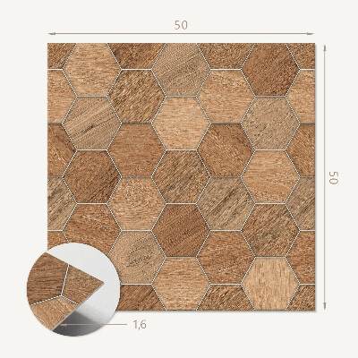 Wall panel square Geometry of hexagonal tiles