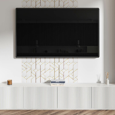 Wall paneling Abstract line pattern in geometric style