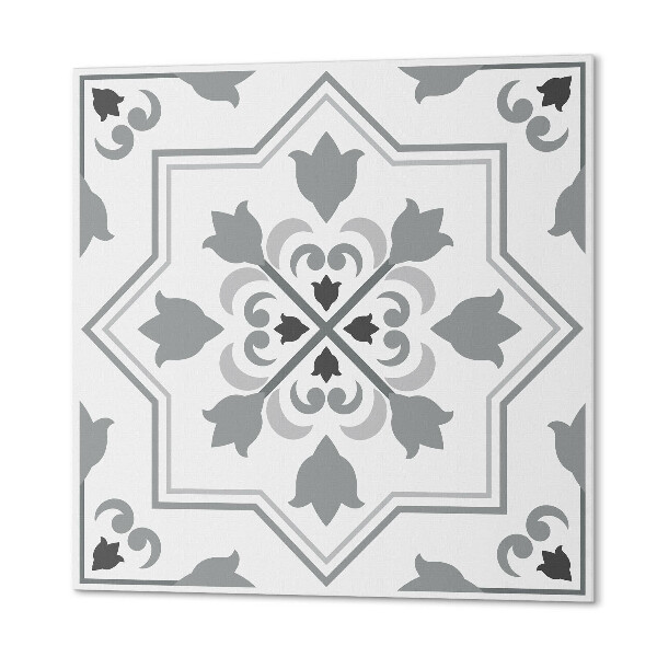 Pvc wall panel square Floral accents in a stylish edition