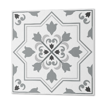 Pvc wall panel square Floral accents in a stylish edition