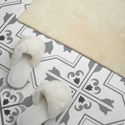 Pvc wall panel square Floral accents in a stylish edition