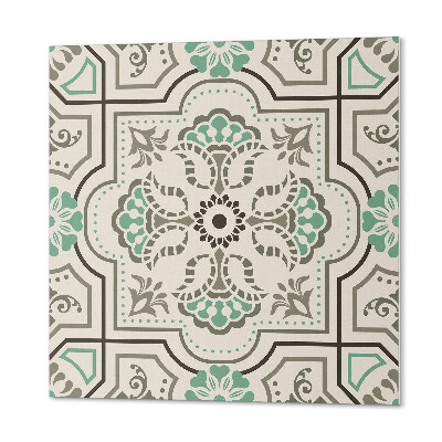 Wall panel square Graphic motif with geometric elements