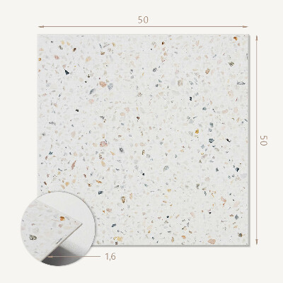 Pvc wall panel square Pebbles with fancy additions