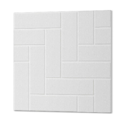 Wall panel square Brick motifs in a classic herringbone pattern