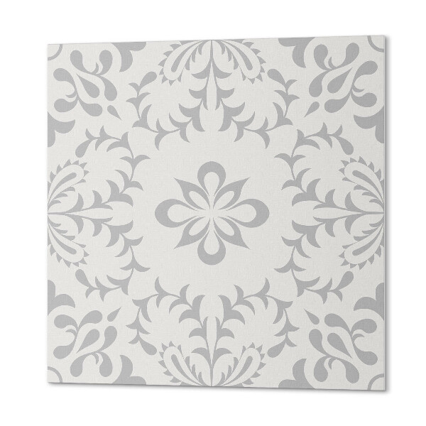 Wall panel square Floral design with expressive details