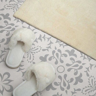 Wall panel square Floral design with expressive details