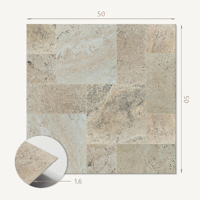 Pvc wall panel square Stone mosaic motif