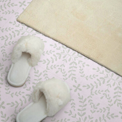 Pvc wall panel square A sophisticated floral motif