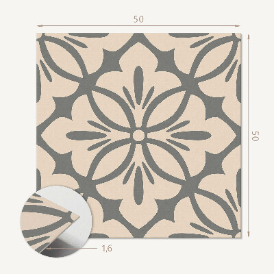 Wall paneling A floral composition with refined elements
