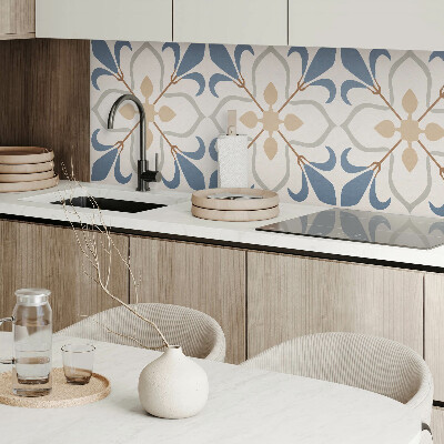 Pvc wall panel square Leafy floral design