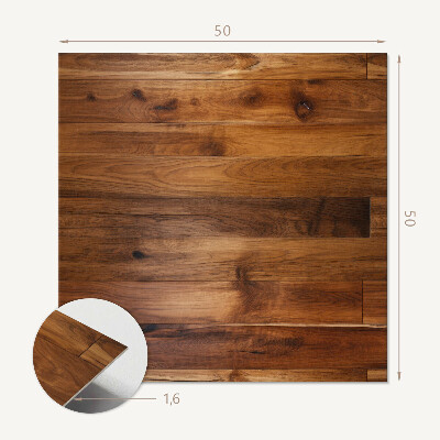 Wall panel square Pattern of boards in artistic order