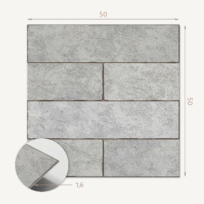 Wall panel square Bricks in spectacular 3D