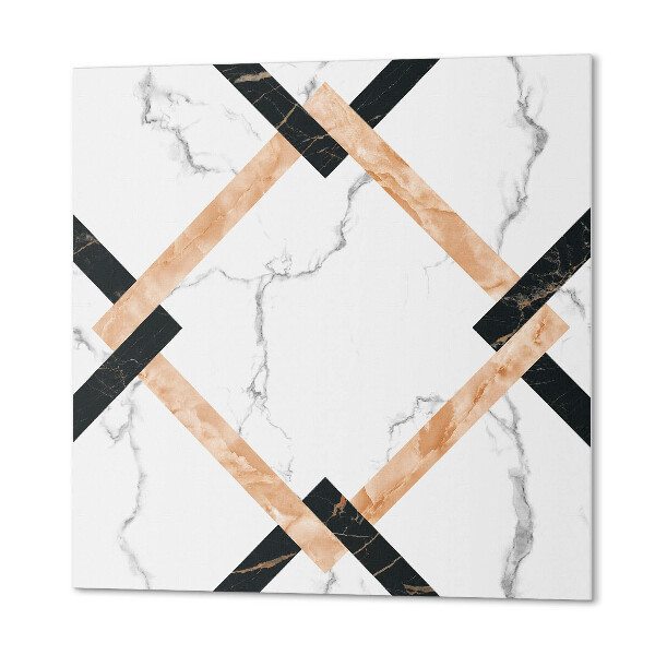 Wall panel square Marble patterns in geometric style