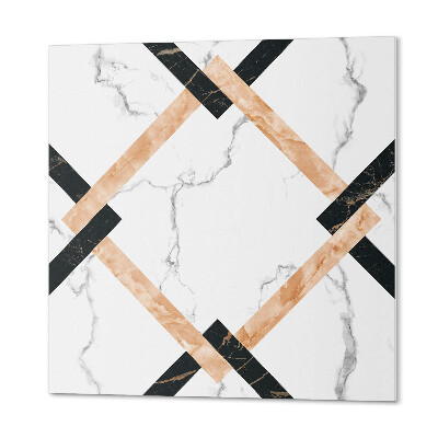 Wall panel square Marble patterns in geometric style