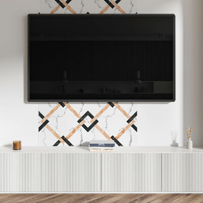 Wall panel square Marble patterns in geometric style