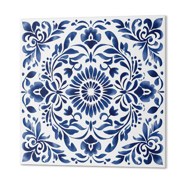 Pvc wall panel square Decorative floral pattern with details