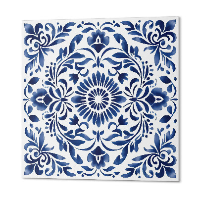 Pvc wall panel square Decorative floral pattern with details