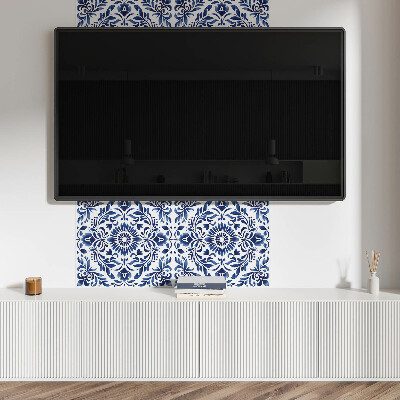 Pvc wall panel square Decorative floral pattern with details
