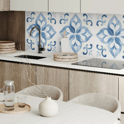 Pvc wall panel square Ceramic style flowers