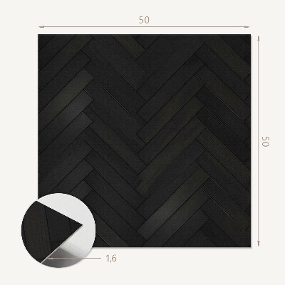 Wall panel square Herringbone parquet design