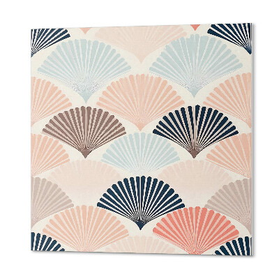 Pvc wall panel square Waves with a fan accent