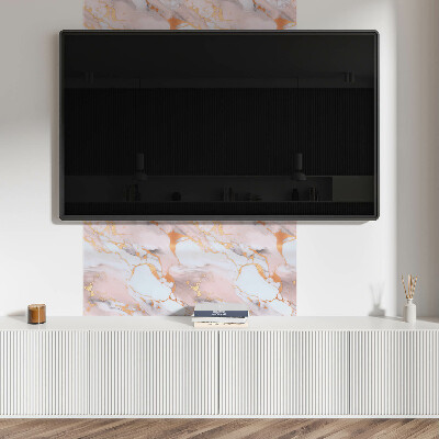 Pvc wall panel square Marble pattern with subtle accents