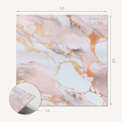 Pvc wall panel square Marble pattern with subtle accents