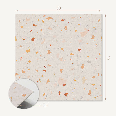 Pvc wall panel square Stylish Terrazzo design