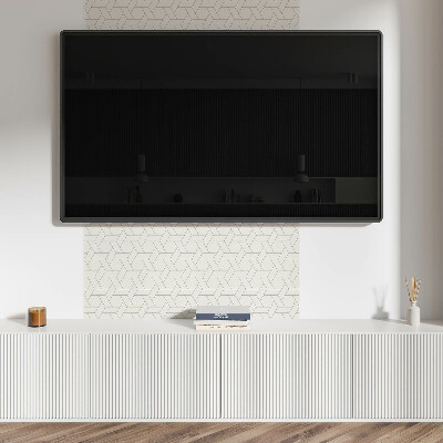 Wall panel square Geometry in hexagonal style
