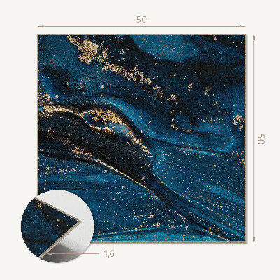 Wall panel square Abstraction in the form of waves