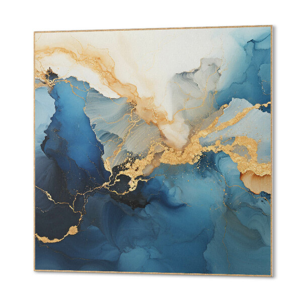 Wall paneling Abstraction with wavy shapes