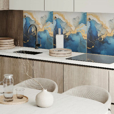 Wall paneling Abstraction with wavy shapes