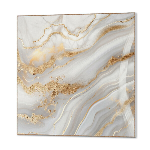 Wall panel square Details in abstract waves