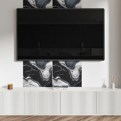 Pvc wall panel square Stylized marble in an abstract form