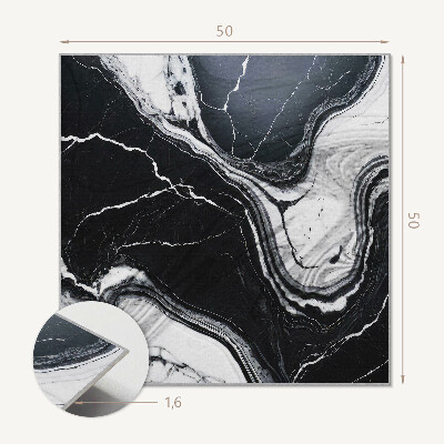 Pvc wall panel square Stylized marble in an abstract form