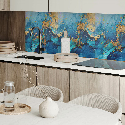 Wall panel square Water inspired abstraction