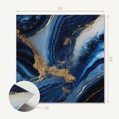 Pvc wall panel square Abstract style wavy pattern