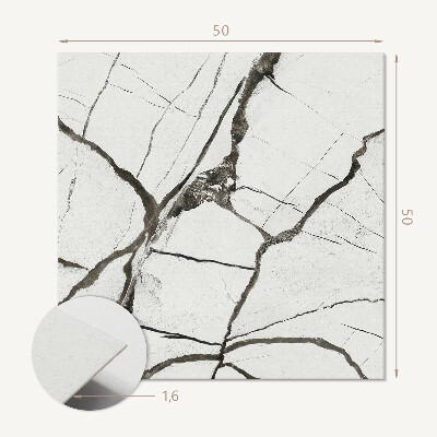 Wall panel square Marble pattern with subtle veins