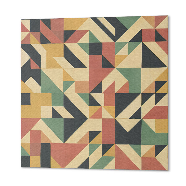 Wall paneling Abstract motif with geometric shapes