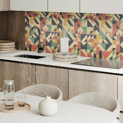 Wall paneling Abstract motif with geometric shapes
